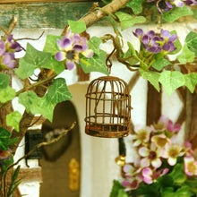 Load image into Gallery viewer, Handmade Rusty Mini Hanging Bird Cage
