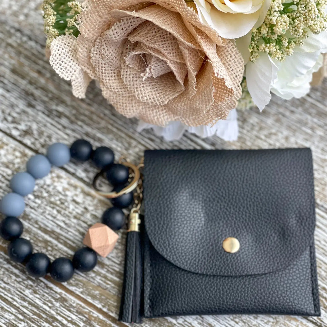 Snap Closure Wallet Keychain 