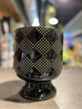 Load image into Gallery viewer, Black Check Pedestal Planter

