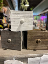Load image into Gallery viewer, Square Wooden Drawer Planter
