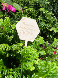 Thank you for helping me grow