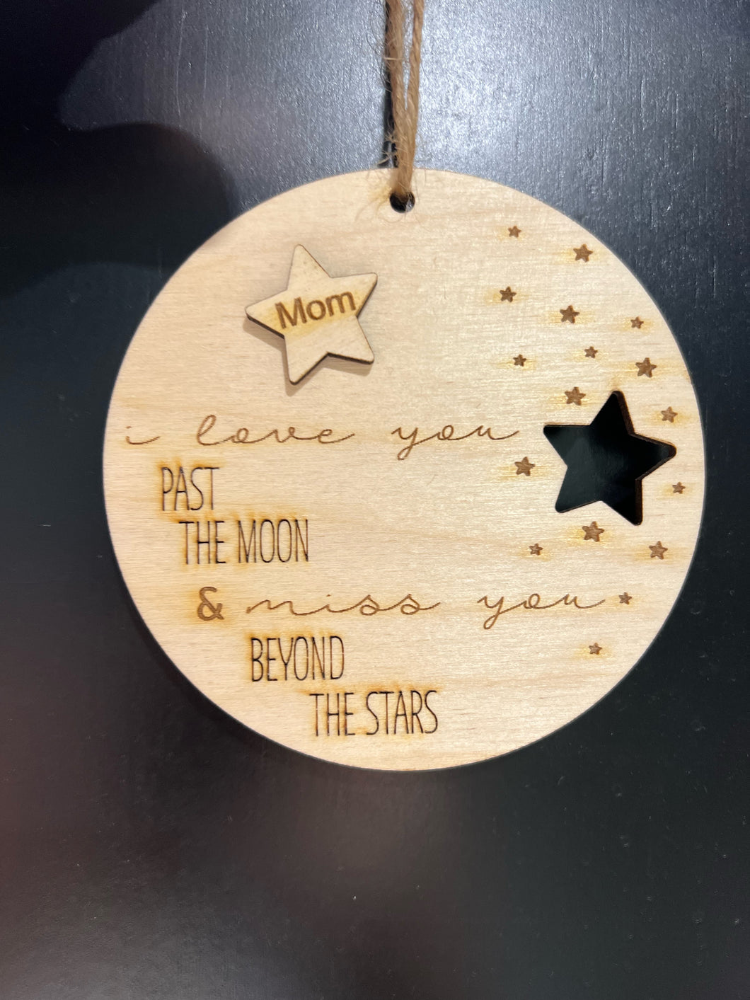 I Love You Ornament - Mom