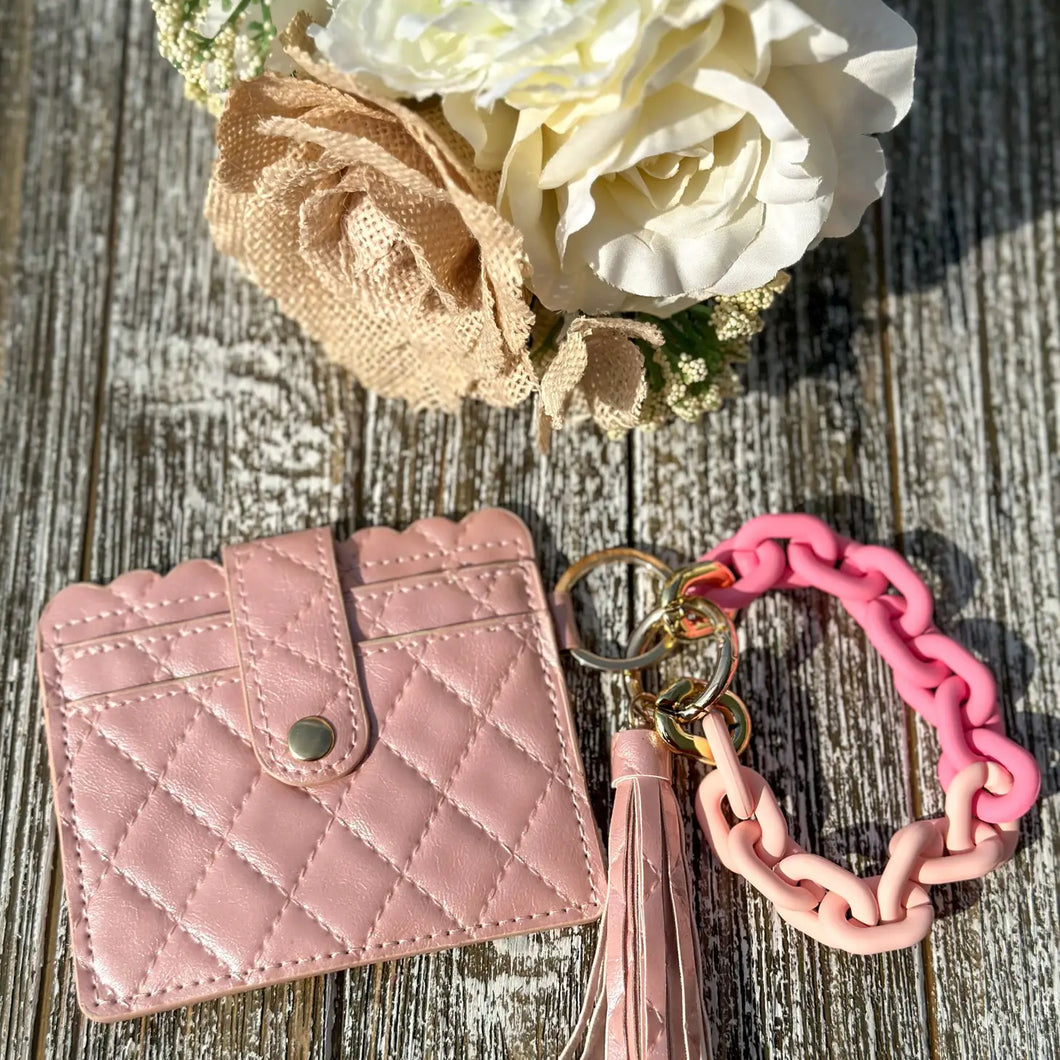 Quilted Wallet Wristlet 