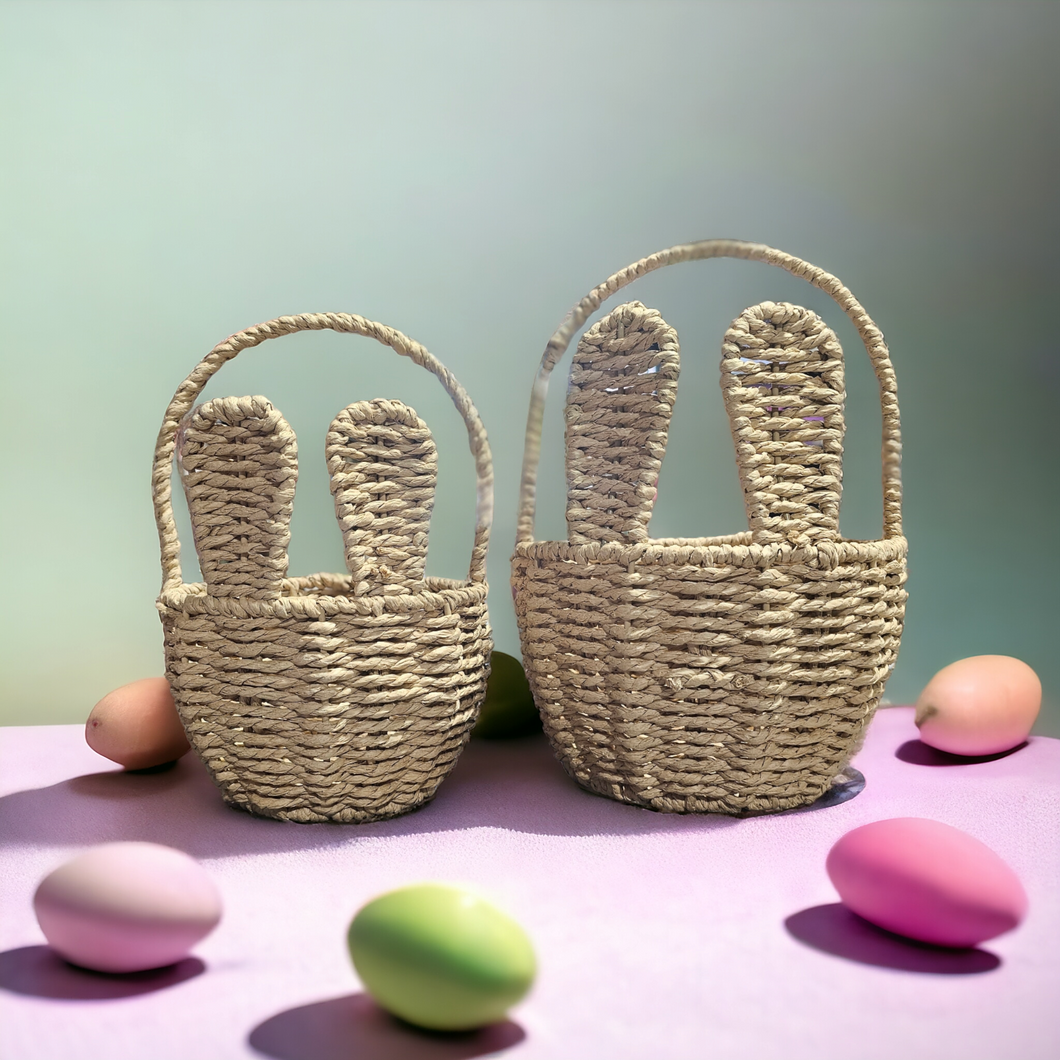 Rattan Rabbit Ear Basket - Small