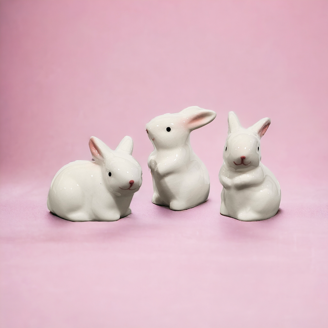 Mini Porcelain Bunnies - Assorted