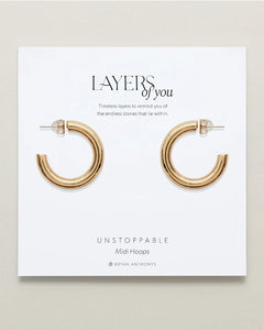 UNSTOPPABLE MIDI HOOP EARRINGS