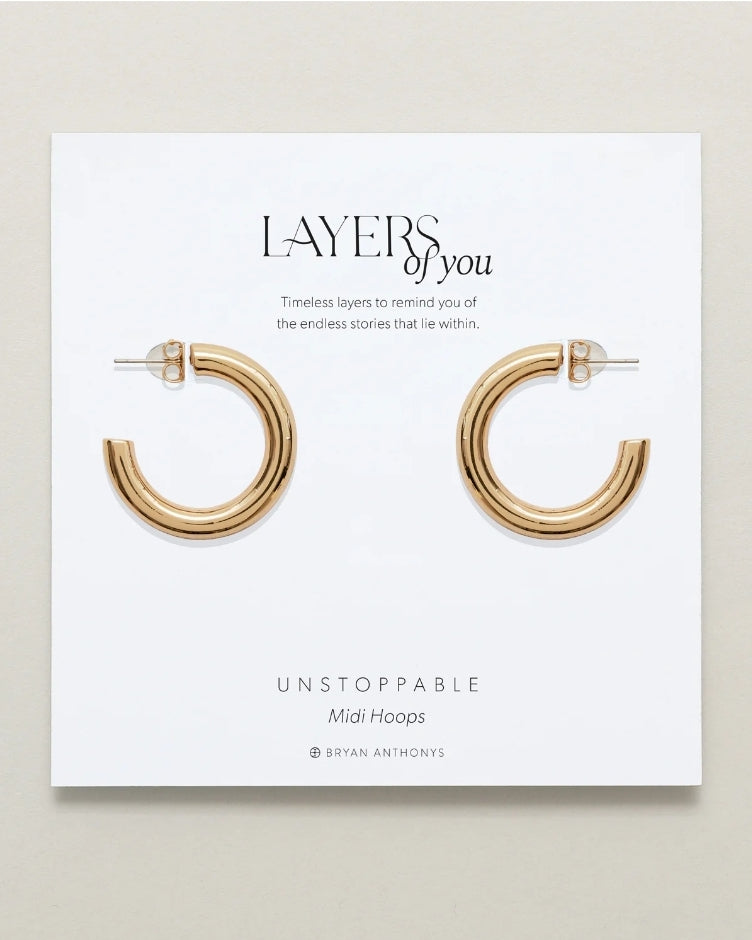 UNSTOPPABLE MIDI HOOP EARRINGS