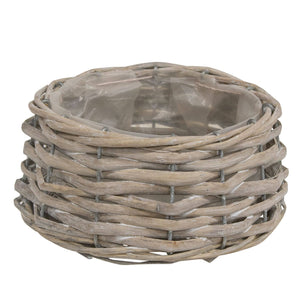 Graywashed Willow Planter - Small