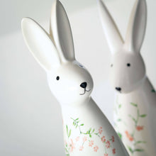 Load image into Gallery viewer, FLORAL BUNNY FIGURINE - 2 styles
