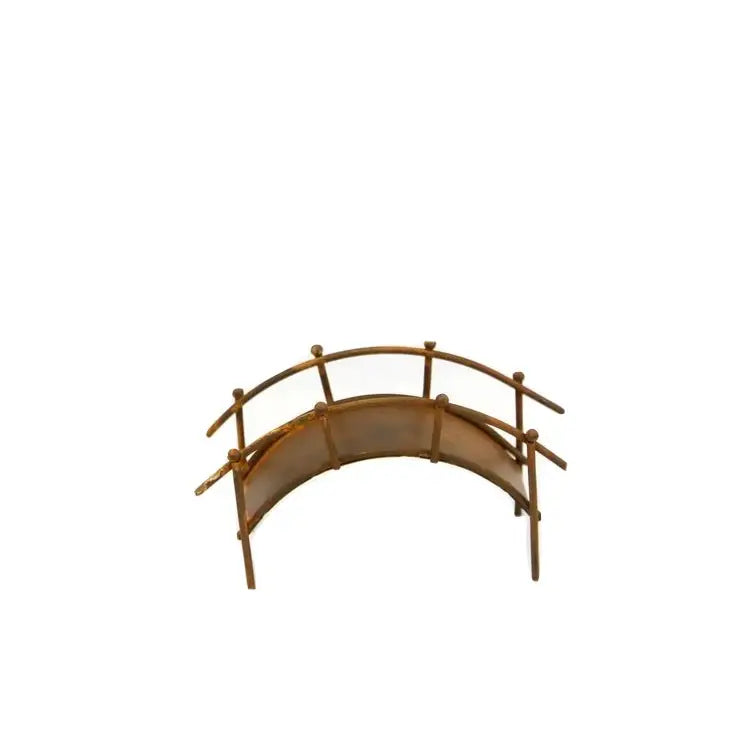 Handmade Rusty Mini Bridge with Handrail