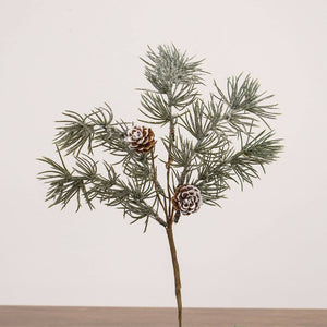 Iced Weeping Pine Pick, 14.5"