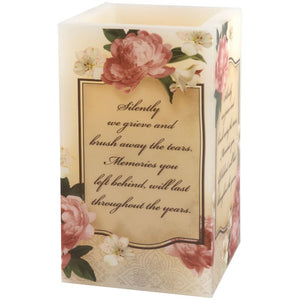 "Memories" Square Candle