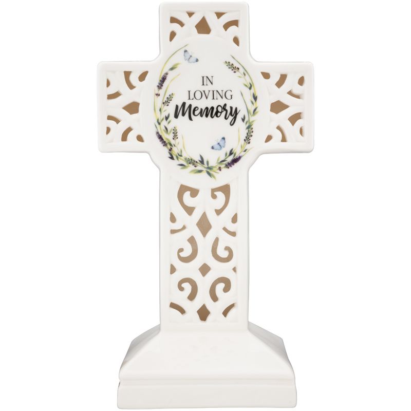Porcelain Cross - Loving Memory