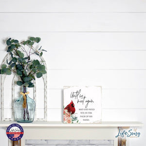 Cardinal Bereavement Until We Meet Again  Shelf Sitter: Black