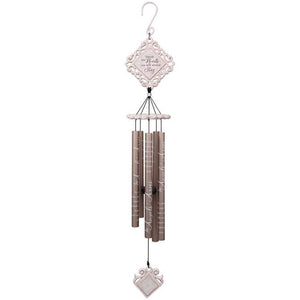 35" "In Angels' Arms" Vintage White Chime