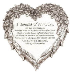 8" I thought of you Plaque