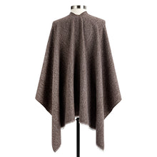 Load image into Gallery viewer, Heathered Taupe Keyhole Wrap - 52x29.5in
