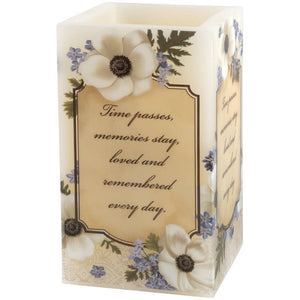 "Time Passes" Square Candle