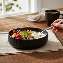 Load image into Gallery viewer, Vikko - Whisper, Shallow Bowl, Black, 35 oz
