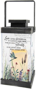 Love Lives 13" Antique Black Lantern