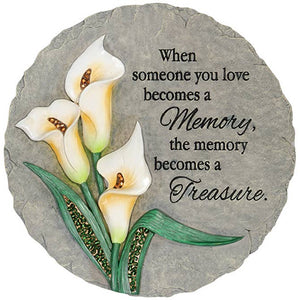 "Becomes A Memory" Beadworks Garden Stone