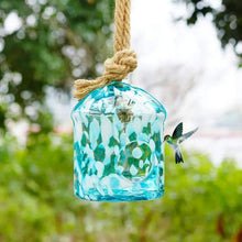 Load image into Gallery viewer, Hand Blown Glass Multicolored Bird House

