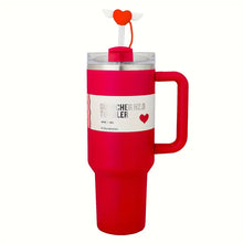 Load image into Gallery viewer, Insulated Stainless Steel Tumbler with Handle and Straw (Assorted Colors)
