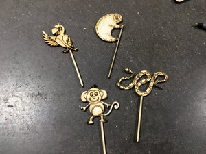 Wooden Animal Pick