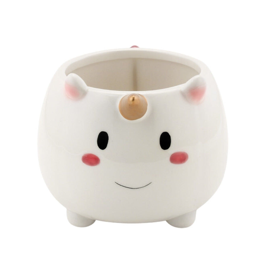 Round Unicorn Planter