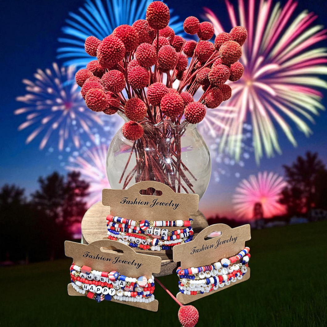 Fourth of July Bracelet Set