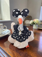 Load image into Gallery viewer, Desk Goose Outfit - Dress w/ Pearls &amp; Hat or bow
