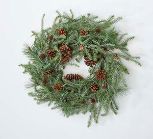 Hemlock and Pine Cone Wreath