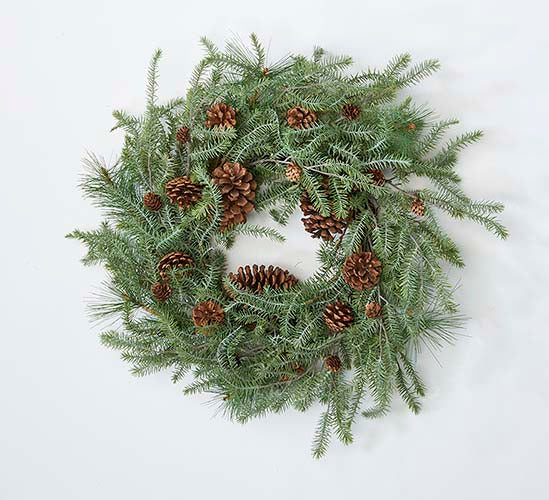 Hemlock and Pine Cone Wreath