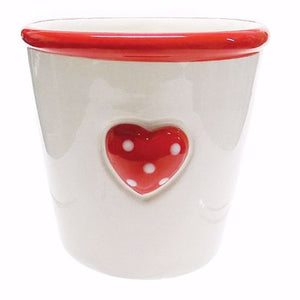 Polka Dot Heart Planter