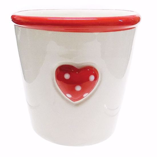 Polka Dot Heart Planter