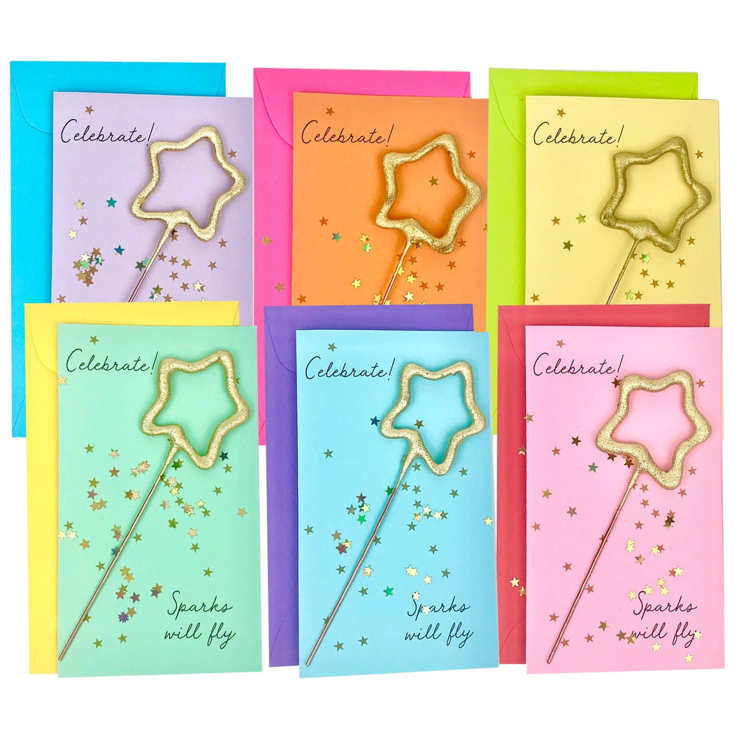 Confetti Sparkler Cards Celebrate!
