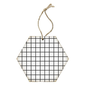 Cross Hatch  - Honeycomb Ornaments