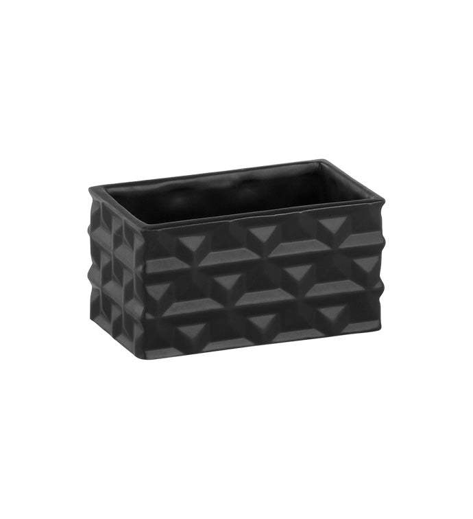 Rectangle Black Planter