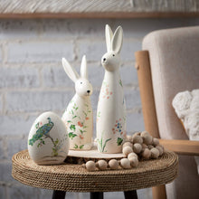 Load image into Gallery viewer, FLORAL BUNNY FIGURINE - 2 styles
