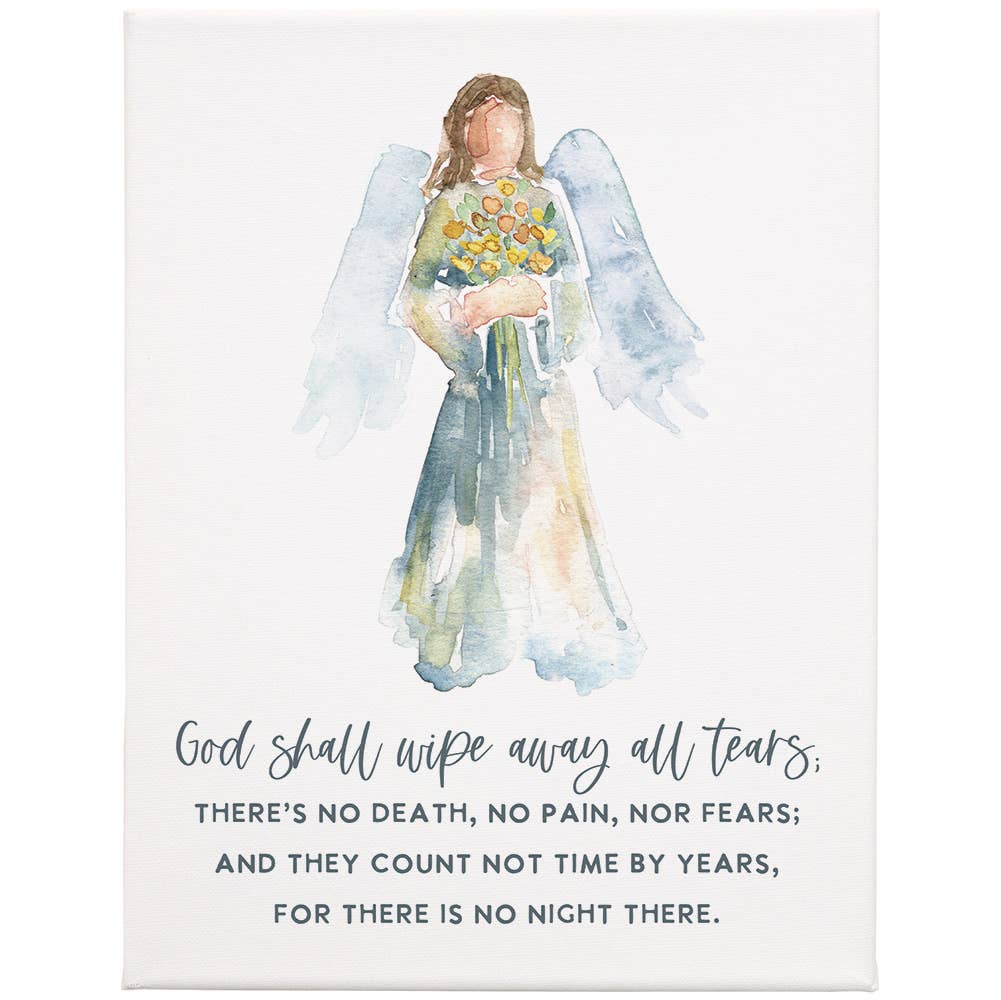 God Shall Wipe - Wrapped Canvas