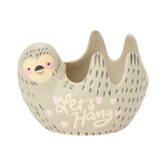Fuzzy Feelings Sloth Planter