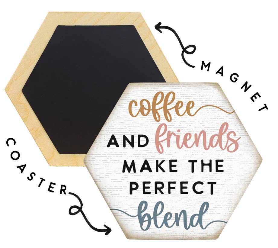 Coffee And Friends - Honeycomb Coasters