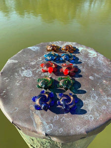 Glass Turtle Sitter Collectible