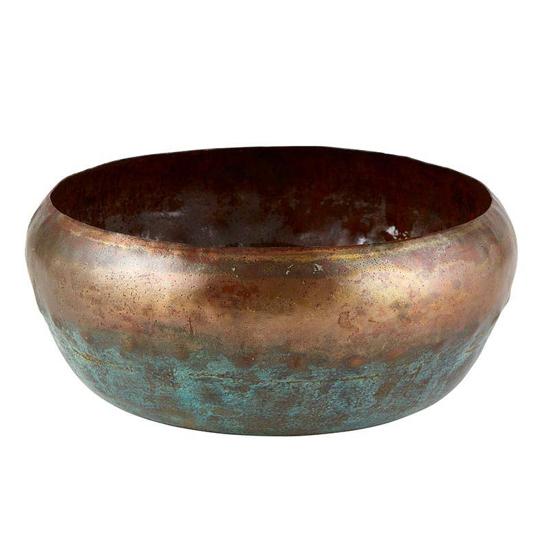 Copper Blue Pot Small