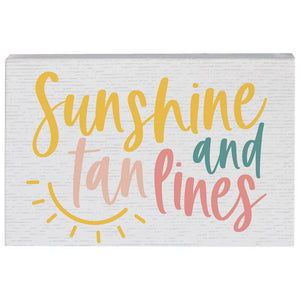 Sunshine Tan Lines - Small Talk Rectangle