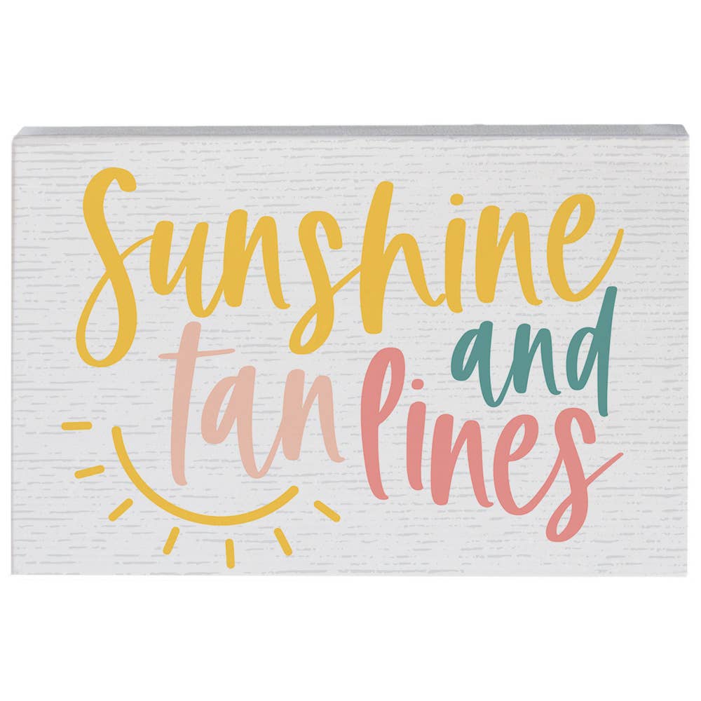 Sunshine Tan Lines - Small Talk Rectangle