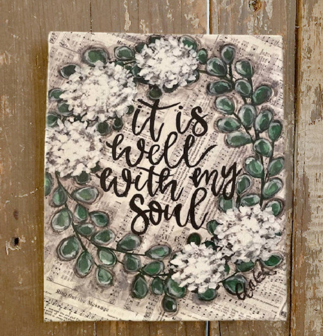 It Is Well With My Soul, Canvas