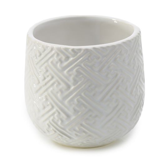 White Kabasa Pot