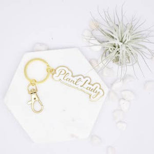 Plant Lady Key Chain