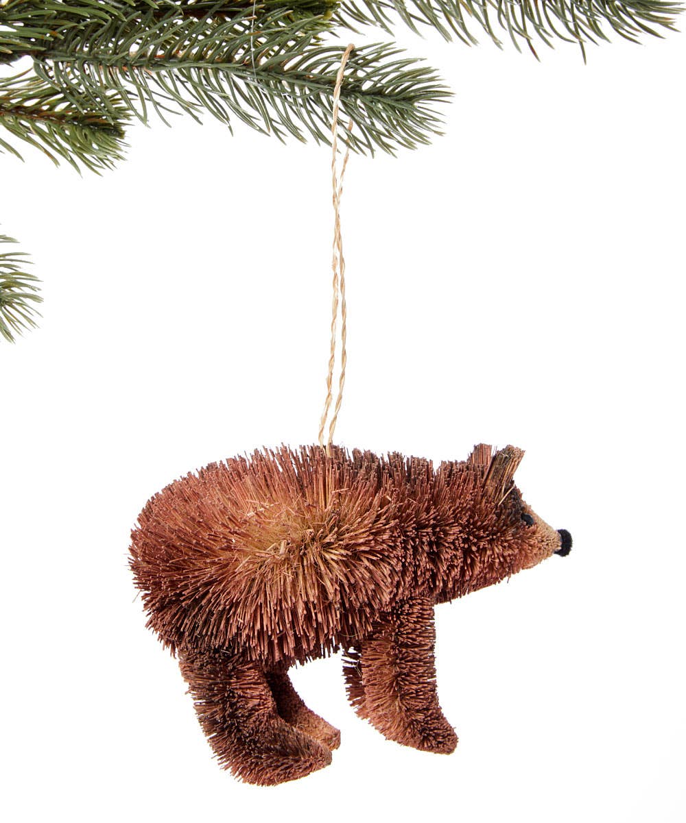Bottle Brush Bear Ornament